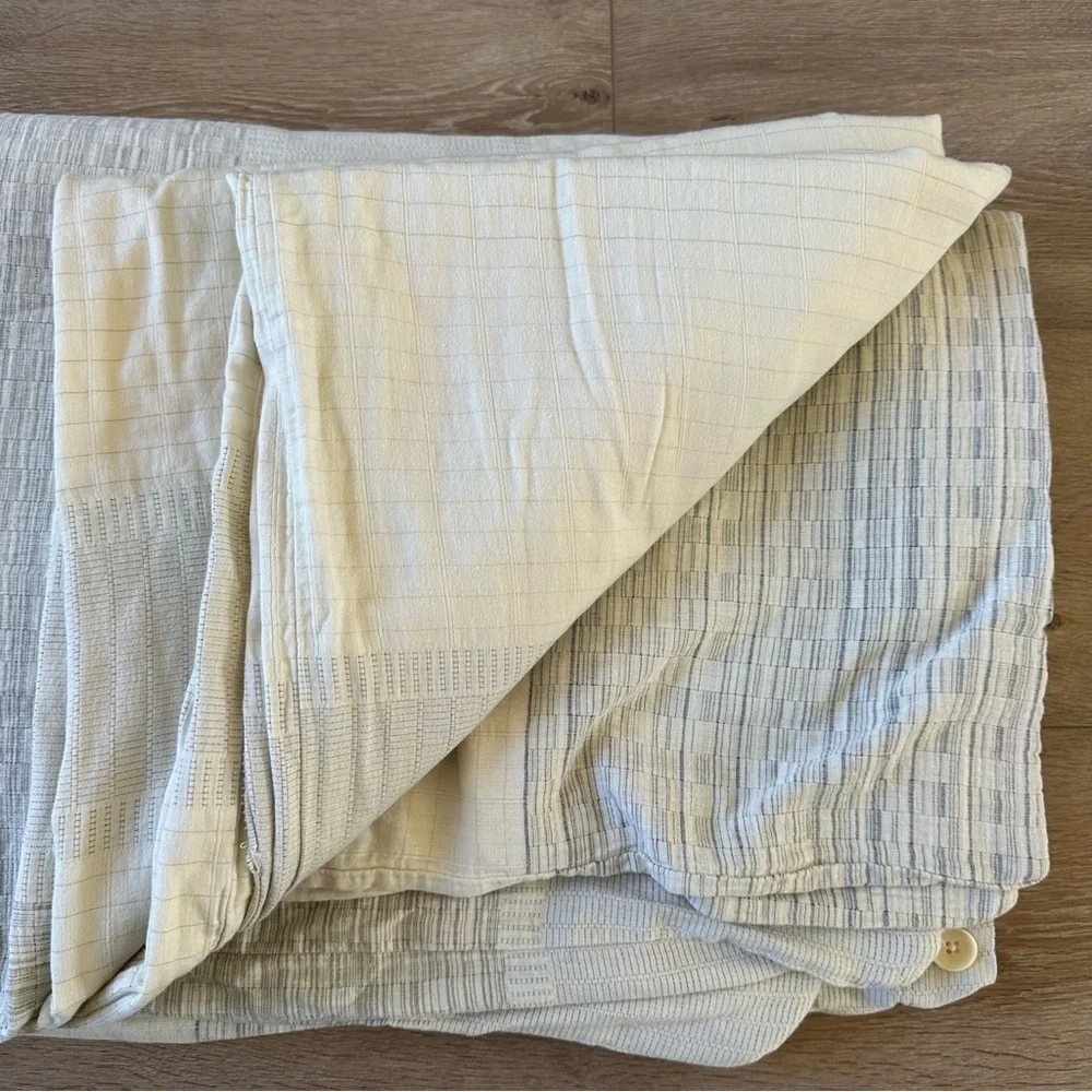 Calvin Klein 100% Cotton King Duvet Cover Neutral Color
